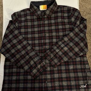 Kith Plaid Shirt with Button Closure